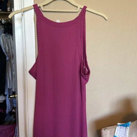 Bundle 2 knit long dresses- Hippie Rose Pink And Blue&white Strappy back Dress - Picture 5 of 15